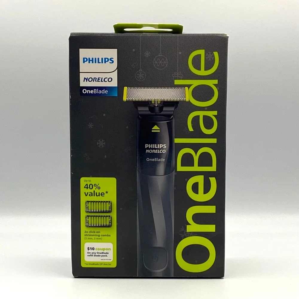 NEW Philips Norelco OneBlade Shaving Set‎ Kit Edger Trimmer Holiday Value Pack